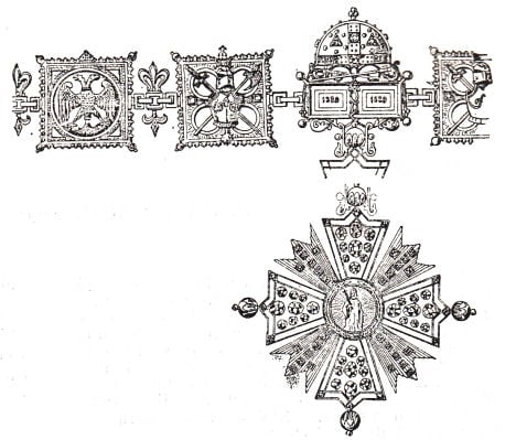Srpski i jugoslavenski Orden sv. Lazara s odgovarajućim lancem